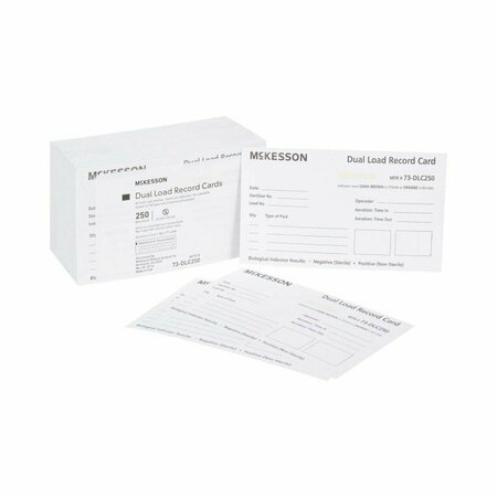 MCKESSON Sterilization Record Card, 2500PK 73-DLC250